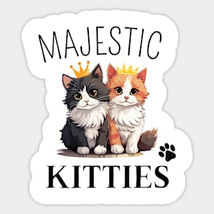 Majestic Kitties Sticker